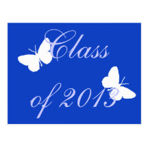 Class of 2013 - Blue Butterfly Post Cards
