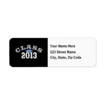 Class Of 2013 Blue Return Address Labels