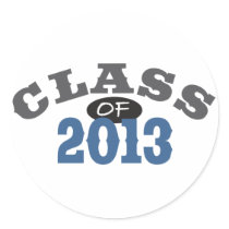 Class Of 2013 Blue Stickers
