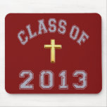 Class Of 2013 Christian Cross - Grey 2 Mousepad