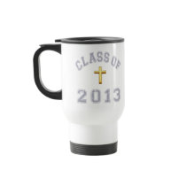 Class Of 2013 Christian Cross - Grey 2 Coffee Mugs