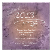 Class of 2013 Grad Invitation Scribble Grunge