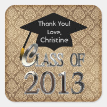 Class Of 2013 Graduation Thank You Stickers
