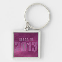Class of 2013 Keychain Purple Grunge