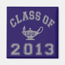 Class of 2013 LPN - Grey 2 Fridge Magnet