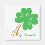 Class of 2013 lucky 4-leaf clover magnets