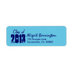 Class of 2013 New Grad or Any Year Blue Custom Return Address Labels