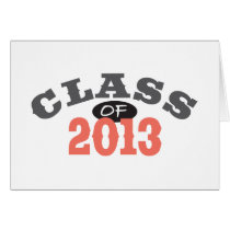 Class Of 2013 Peach Card