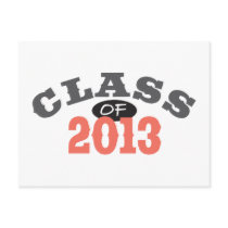 Class Of 2013 Peach Postcards
