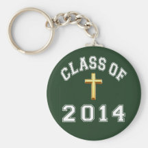 Class Of 2014 Christian Cross Key Chains