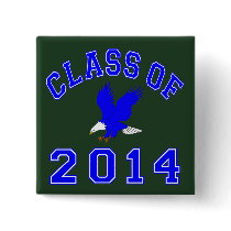 Class Of 2014 Eagle - Blue 2 Buttons