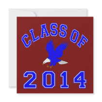 Class Of 2014 Eagle - Blue 2 Invitations