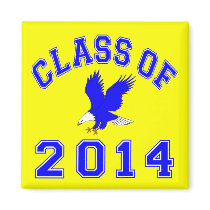 Class Of 2014 Eagle - Blue 2 Fridge Magnets