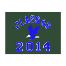 Class Of 2014 Eagle - Blue 2 Post Card