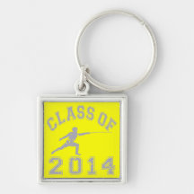 Class Of 2014 Fencing - Grey 2 Keychain