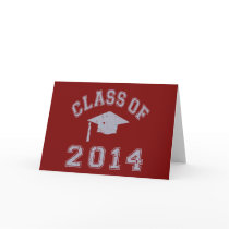 Class Of 2014 Graduation - Grey 2 Greeting Cards