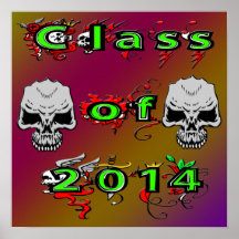 Class of 2014 - Skulls Poster