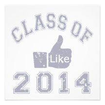 Class Of 2014 Thumbs Up Personalized Invitation
