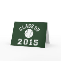 Class Of 2015 Baseball/Softball - White 2 Card