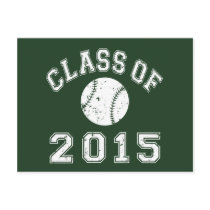 Class Of 2015 Baseball/Softball - White 2 Post Card