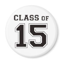 Class of 2015 - Black Refrigerator Magnets