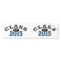 Class Of 2015 Blue Bumper Sticker