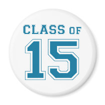 Class of 2015 - Blue Fridge Magnets