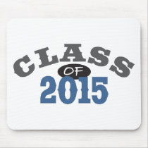 Class Of 2015 Blue Mouse Pad