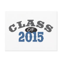 Class Of 2015 Blue Postcards