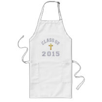 Class Of 2015 Christian Cross - Grey 2 Aprons