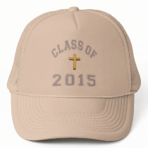 Class Of 2015 Christian Cross - Grey 2 Hats