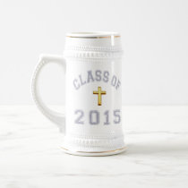Class Of 2015 Christian Cross - Grey 2 Coffee Mugs