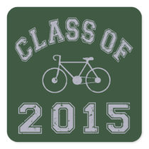 Class Of 2015 Cyclist - Grey 2 Sticker