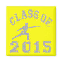 Class Of 2015 Fencing - Grey 2 Fridge Magnet