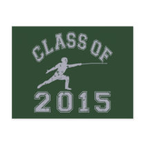 Class Of 2015 Fencing - Grey 2 Postcards