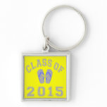 Class Of 2015 Flip Flop Grey - Blue 2 Keychain