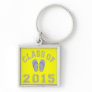 Class Of 2015 Flip Flop Grey - Blue 2 Keychain