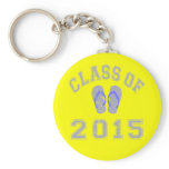 Class Of 2015 Flip Flop Grey - Blue 2 Keychain