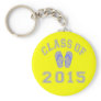 Class Of 2015 Flip Flop Grey - Blue 2 Keychain