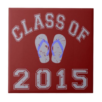 Class Of 2015 Flip Flop Grey - Blue 2 Tiles by 5fingerdiscount