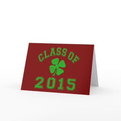 Class Of 2015 Good Luck Greeting Cards by 5fingerdiscount