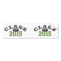 Class Of 2015 Green Bumper Stickers