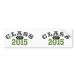 Class Of 2015 Green bumper stickers