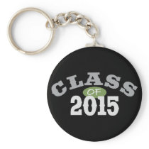 Class Of 2015 Green Key Chains