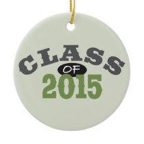Class Of 2015 Green Ornament