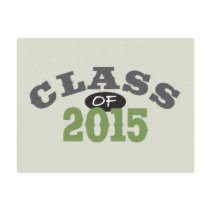 Class Of 2015 Green Post Card