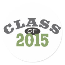 Class Of 2015 Green Stickers