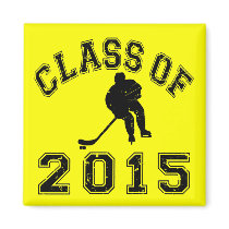 Class Of 2015 Hockey - Black 2 Fridge Magnet