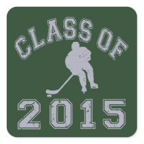 Class Of 2015 Hockey - Grey 2 Sticker