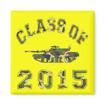 Class Of 2015 Military School - Camo 2 Magnets